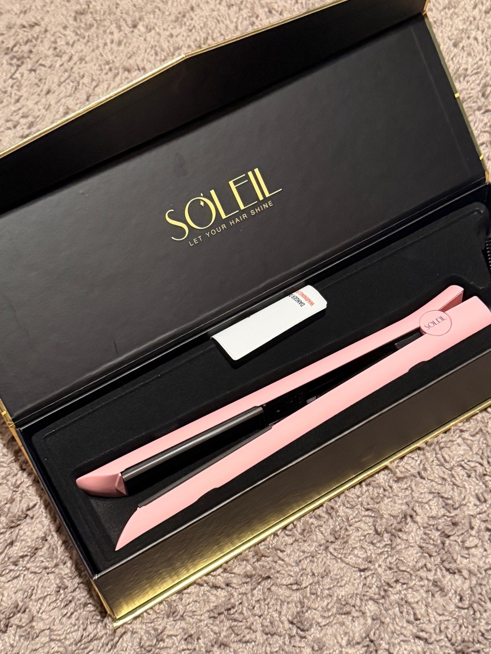 Soleil Pink Ceramic Hair Straightener for Women